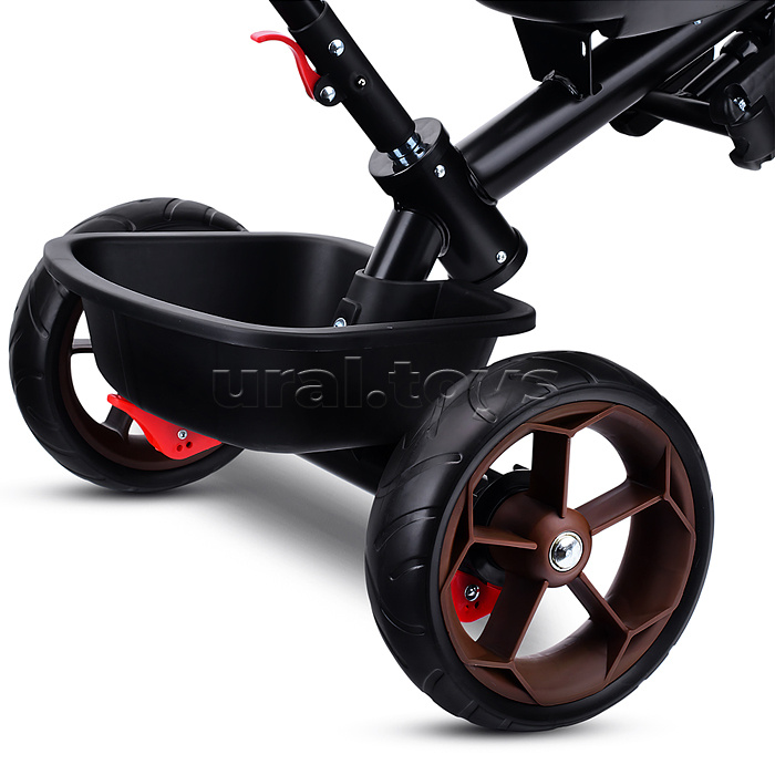 Велосипед трехколесный Rocket 136-BR, колеса EVA 10"/8", цвет коричневый