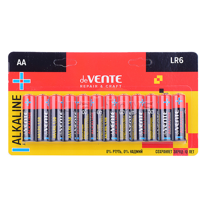 Батарейка "REPAIR & CRAFT" алкалиновая, AA, LR6, 1,5В, 12 шт в блистере