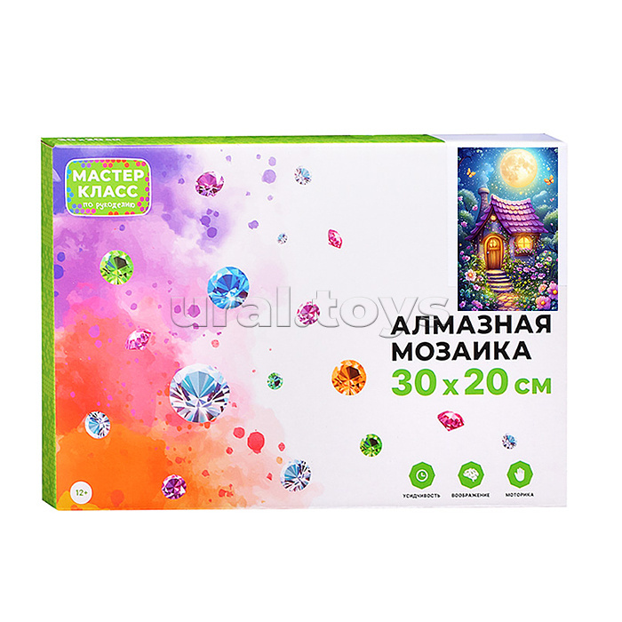 Мозаика алмазная "Сказочный домик" 20*30см.