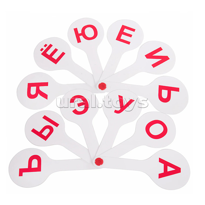 Веер-касса (гласные буквы)