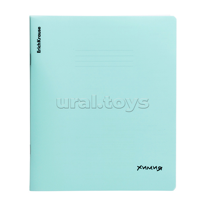 Тетрадь 48 л., клетка, Химия, с пластиковой обложкой, на скобе