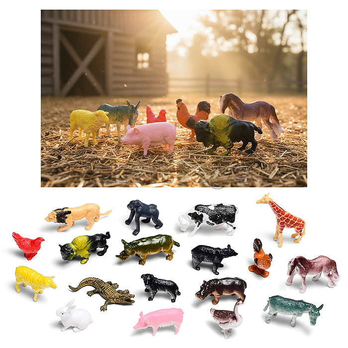 Набор животных "Джунгли зовут" в пакете