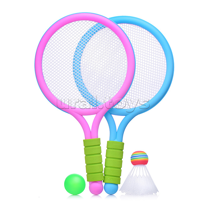 Набор игровых ракеток (2 ракетки, волан, мяч)