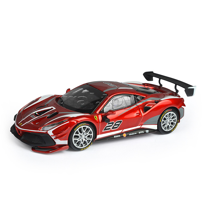 Гоночная машинка die-cast Ferrari - 488 Challenge EVO 2020, 1:43, красная