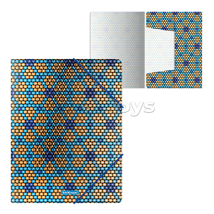 Папка на резинках пластиковая Blue&Orange Beads, A4 (в пакете по 4 шт.) Папка на резинках пластиковая Blue&Orange Beads, A4 (в пакете по 4 шт.)