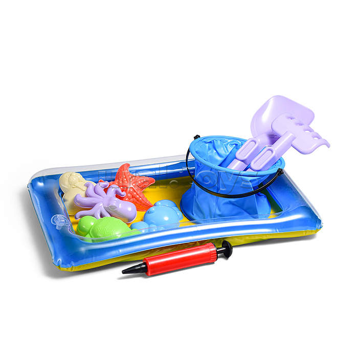 Набор для игры в песке "Пляжный отдых" в сетке