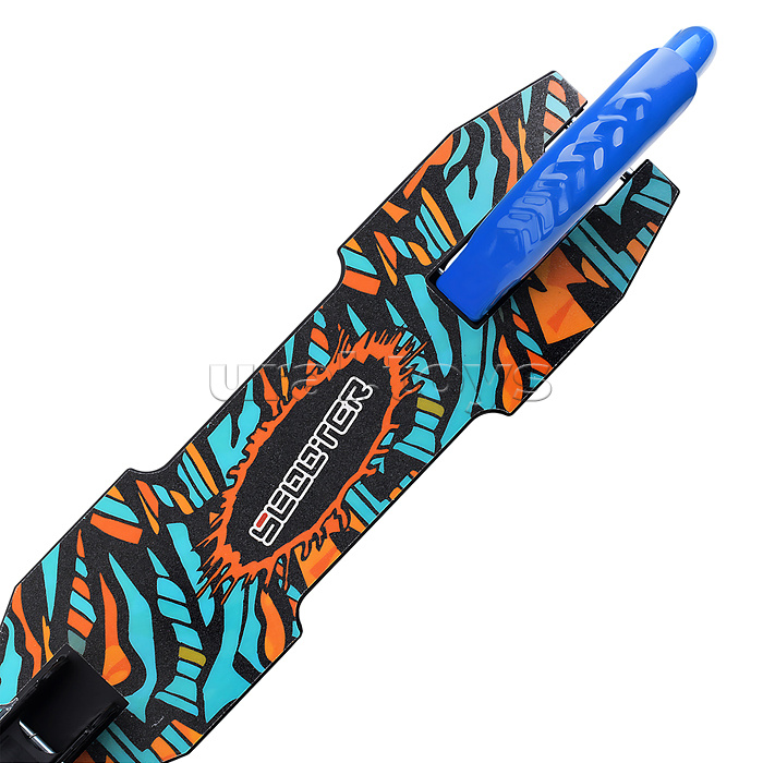 Самокат 2-х кол., синий, d 200 мм., PU, в коробке