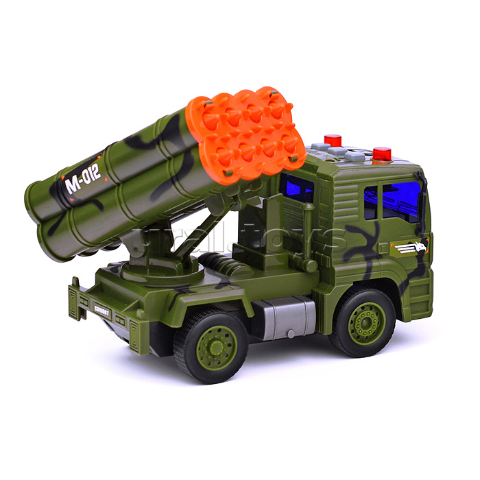 Машина "Военная техника М-012" с ракетной установкой, в коробке