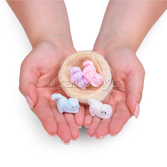 Игрушка -антистресс "Кошечки в корзинке"