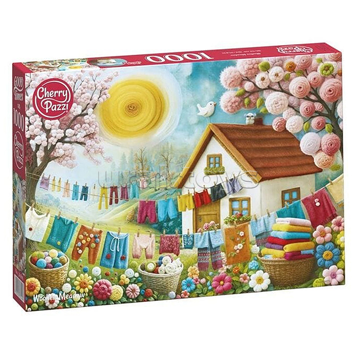 Пазлы 1000 "Шерстяная лужайка"