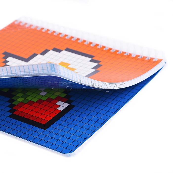 Тетрадь 96л. клетка  А5  Гребень ML Перевертыш, пиксель стандарт