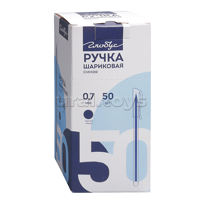 Ручка шариковая "Round", синяя, 0,7 мм