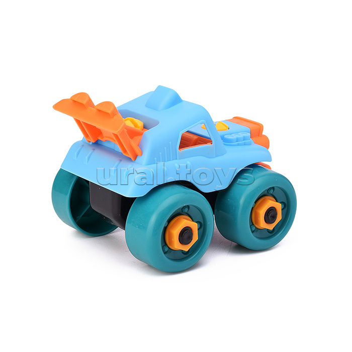 Конструктор пластмассовый "Набор машинок" в пакете