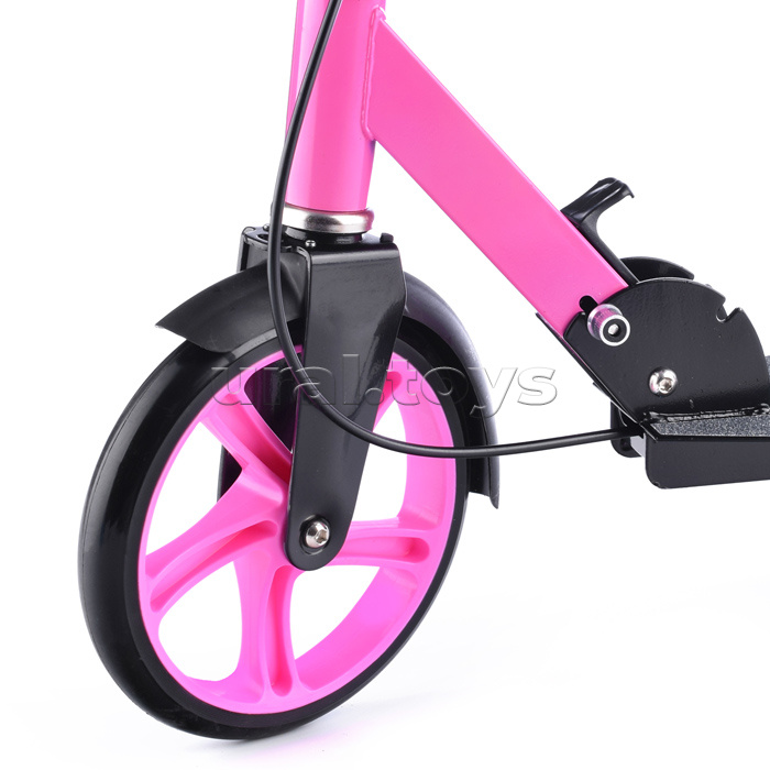 Самокат 2-х кол., розовый, PU/ 200 мм, ABEC 7, в коробке