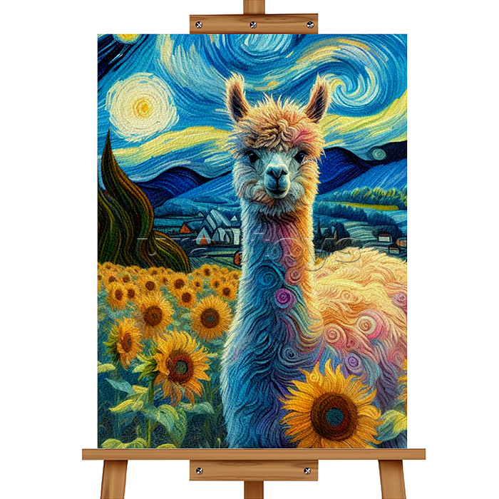 Набор для рисования "Картина по номерам 30х40 см. Лама"