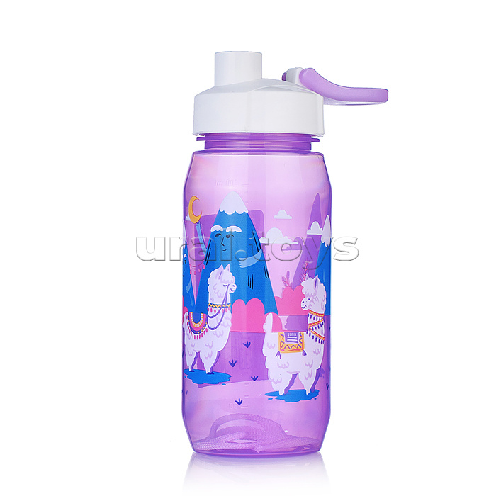 Бутылка для воды и других напитков 400 мл "Вокруг Света" в ассорти.