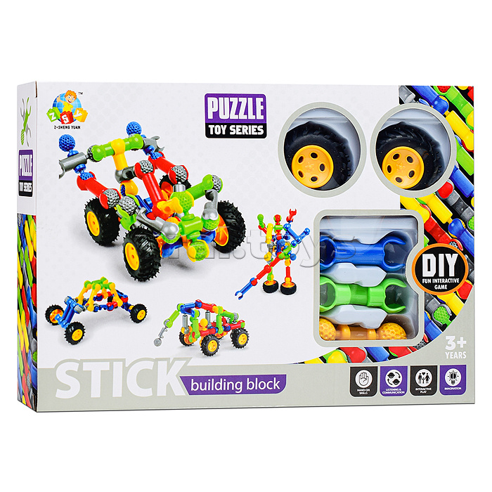 Конструктор "Супер гонка" (33 дет.) в коробке