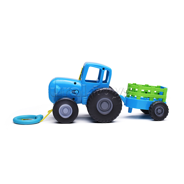 Каталка 25+ песен, стихов, звуков. пластик. свет "Синий трактор"