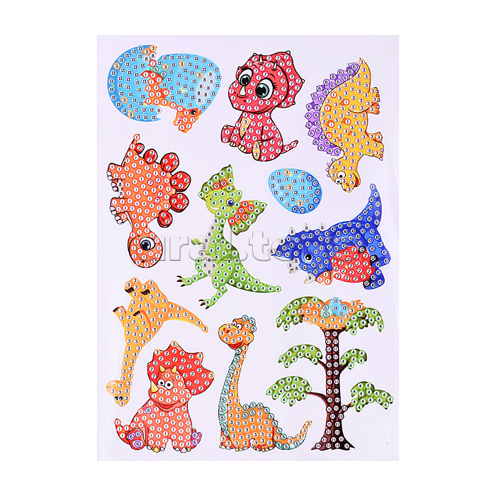 Мозаика алмазная "Парк динозавров" в коробке