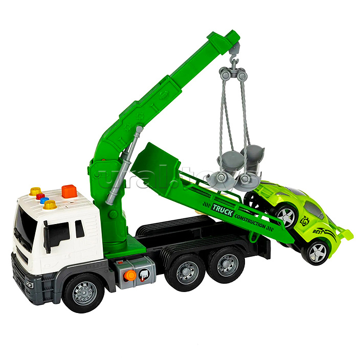 Машина пластиковая инерционная "Парк техники" Эвакуатор, многофункциональная