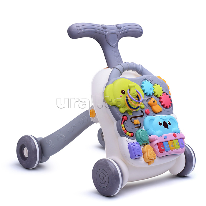 Игровой центр-Каталка "Слоник и коала" цвет серый, в коробке