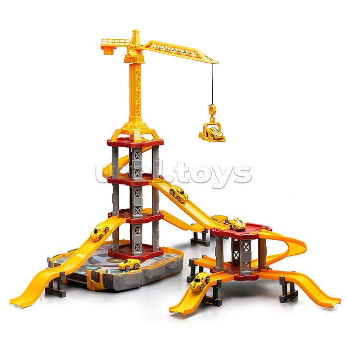 Парковка "Приключения на стройке" (75 предметов) в коробке