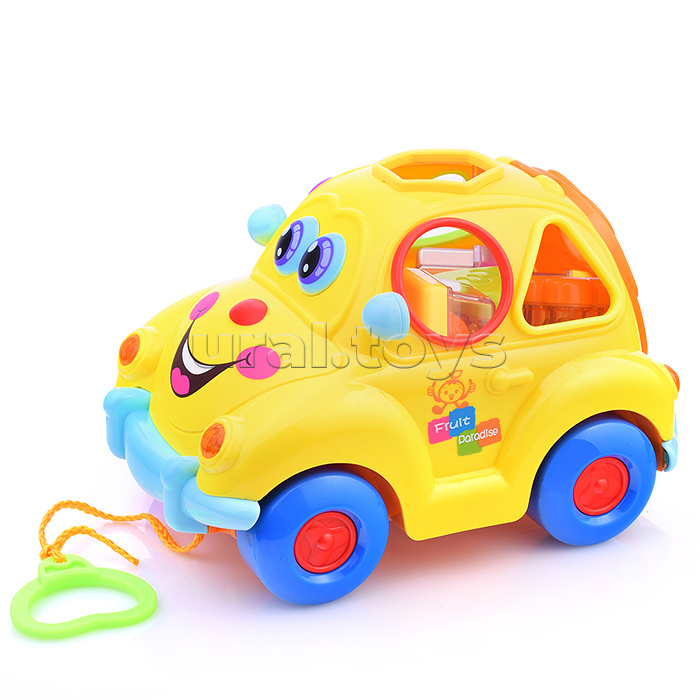 Сортер-машинка "Автошка" на батарейках, в коробке