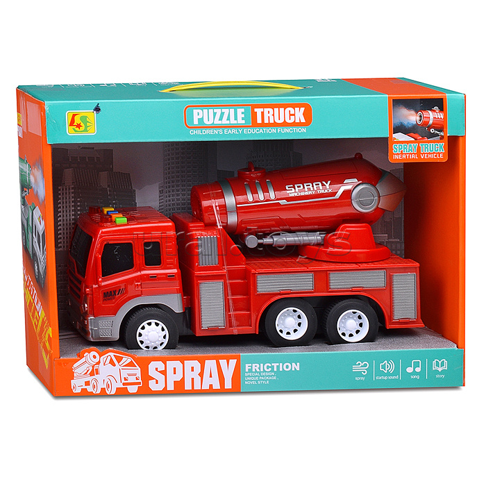 Машина "Spray truck" на батарейках, в коробке