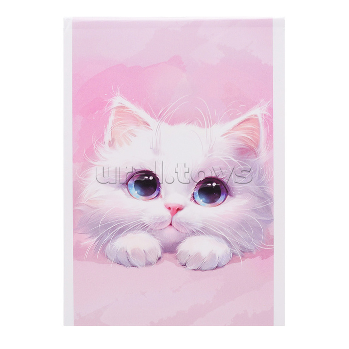 Блокнот А6 40л. "Белый кот" клетка