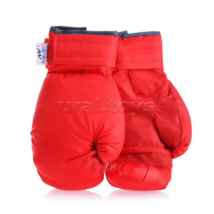 Набор для бокса: перчатки для боксирования игровые маленькие. Цвет Красный.
