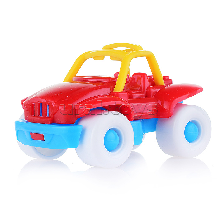 Песочный набор №106 (ведро 0,3 л, сито, совок, грабли, машинка "Бублик")