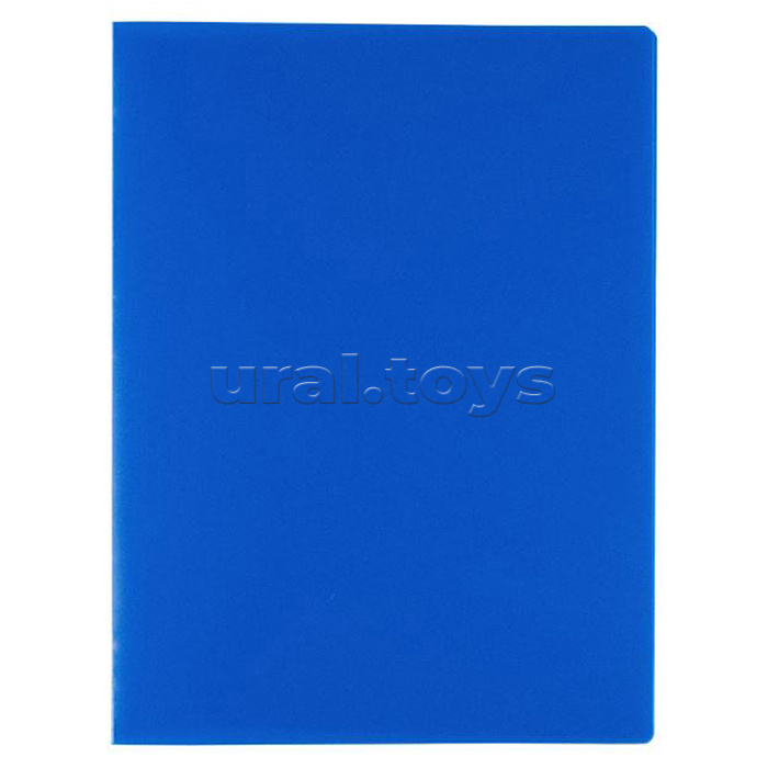 Папка с вкладышами 30 л. А4 450 мкр. 15 мм песок, синий Classic