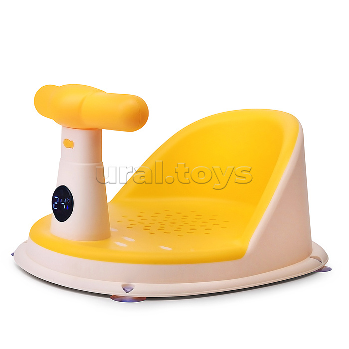 Детский стульчик - сиденье с термометром (желтый)