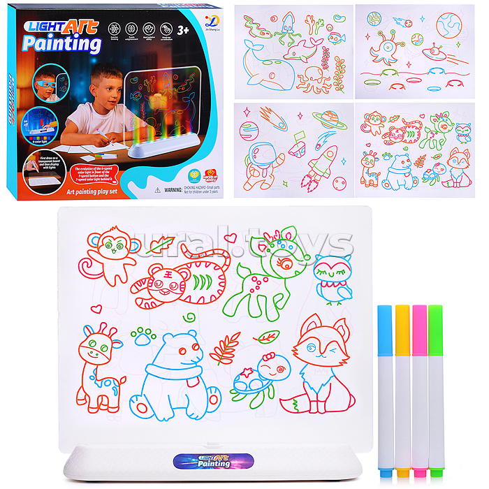 Доска для рисования "Волшебство света" в коробке