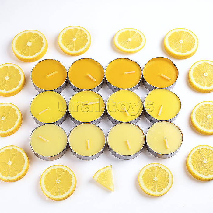 Набор арома свечей (В ассортименте: ваниль/клубника/апельсин/роза/лимон/яблоко/черника/лаванда (12шт.)