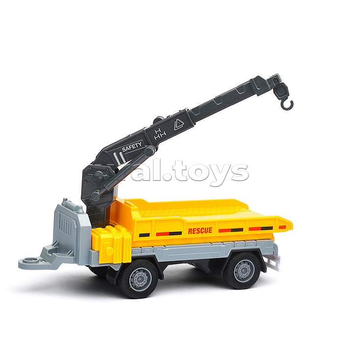 Машина "Вилочный погрузчик" с прицепом (свет, звук) в коробке