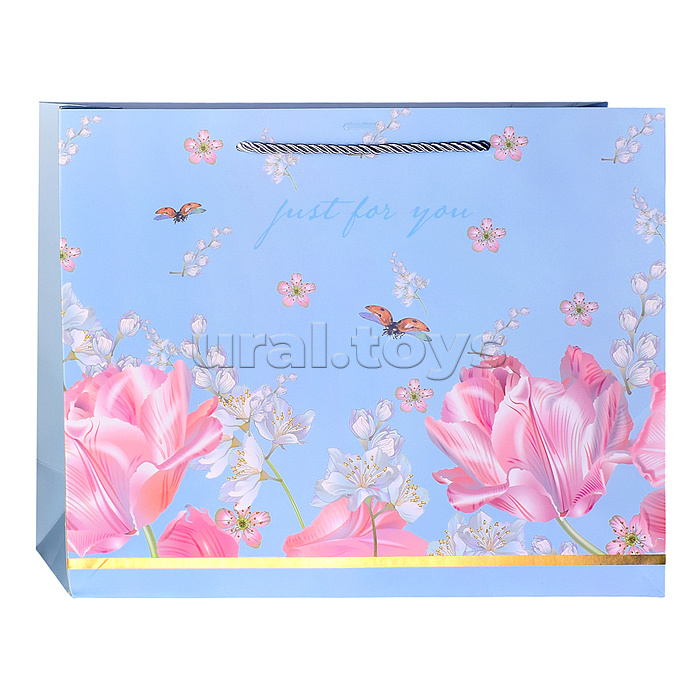 Пакет подарочный "Просто подарок" 32*26*11см.