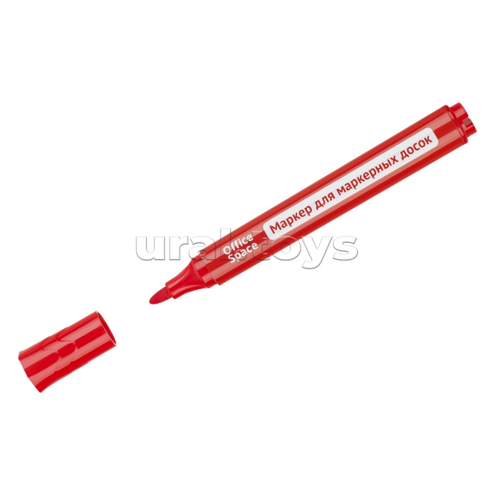 Маркер для белых досок "Bullet" красный, пулевидный, 2,5мм