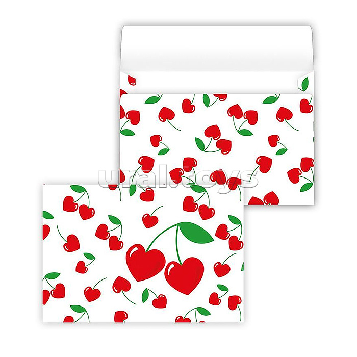 Конверт художественный средний "Вишенки"