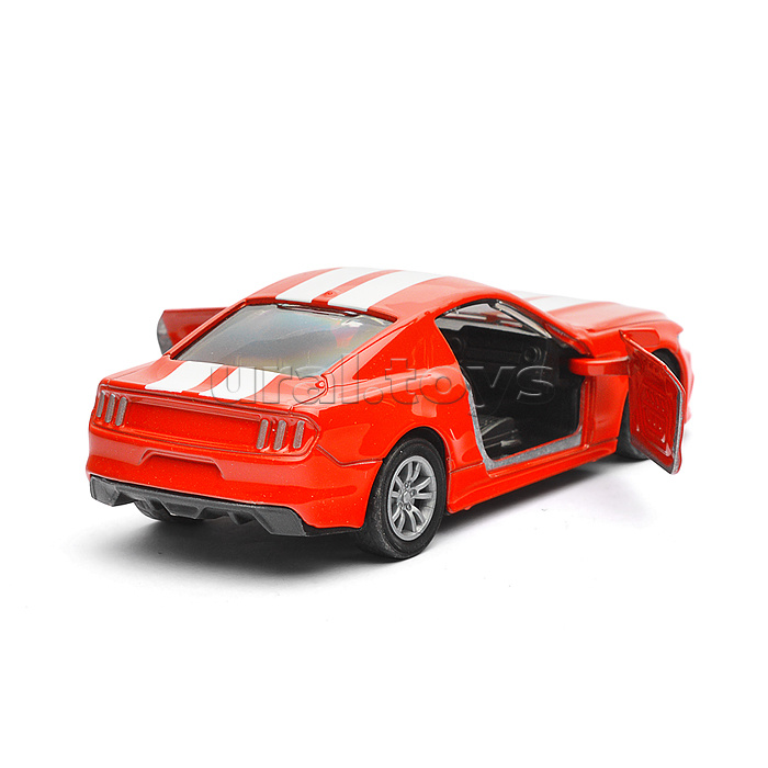 Красная инерционная машинка Спорткар с дизайном die-cast,1:32, открывающиеся двери
