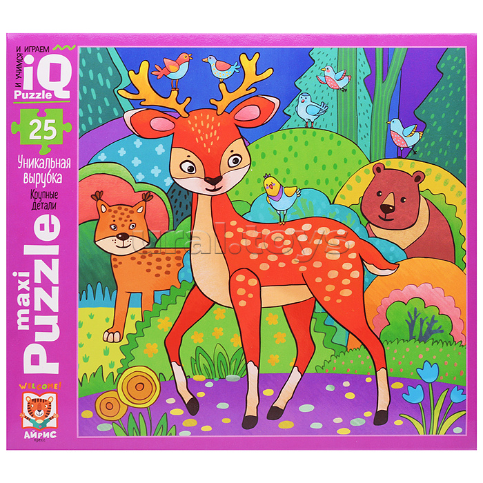 IQ Пазл макси 25 "Олень в лесу" 2+