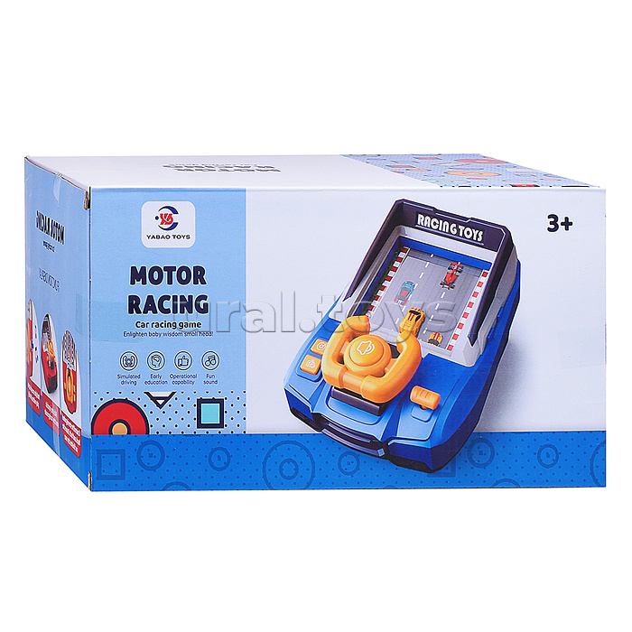 Настольная игра "Motor Racing" с рулем, в коробке