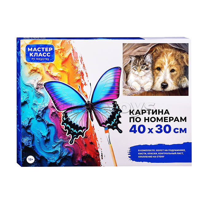 Набор для рисования "Картина по номерам 30х40см. Лучшие друзья"