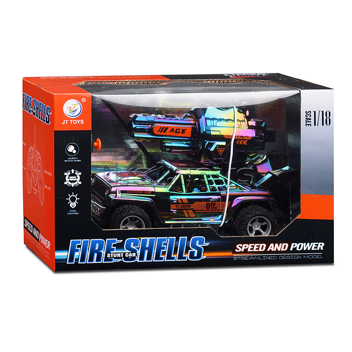 Машина "Fire shells" р/у, 27 MHz, в коробке