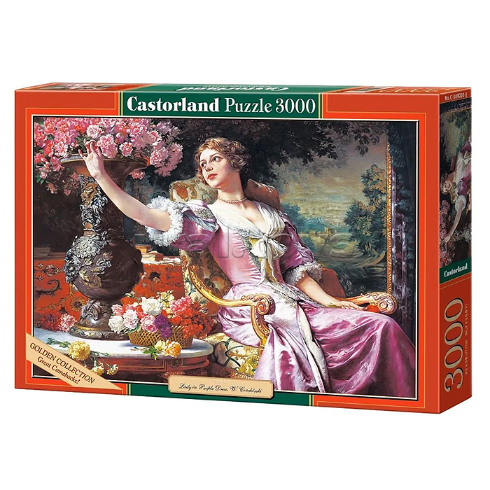 Пазлы 3000 "Женщина с цветами"
