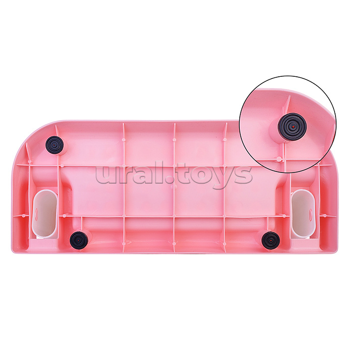 Детская накладка на унитаз со ступенькой (розовый)