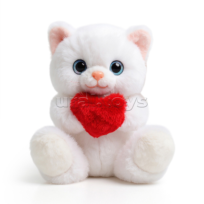 Мягкая игрушка "Кот с сердцем" 22 см