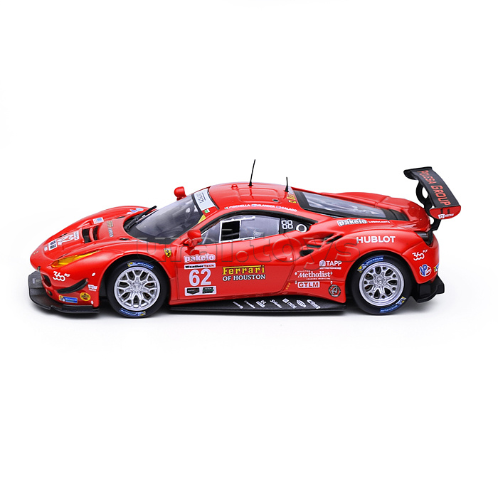 Гоночная машинка die-cast Ferrari - 488 GTE 2017, 1:43,  красная