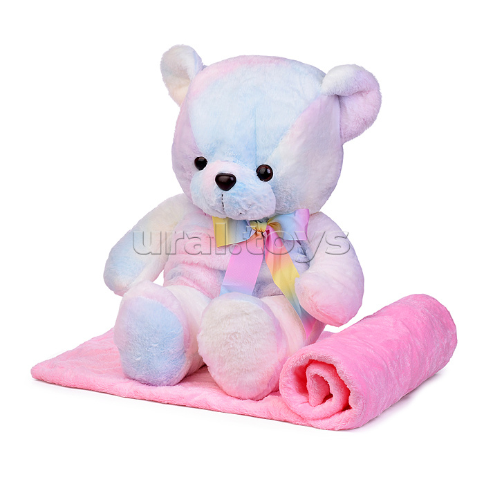 Мягкая игрушка "Медведь" с пледом (110х160)