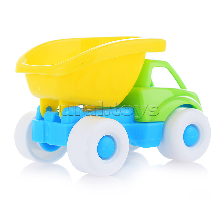 Песочный набор №106 (ведро 0,3 л, сито, совок, грабли, машинка "Бублик")
